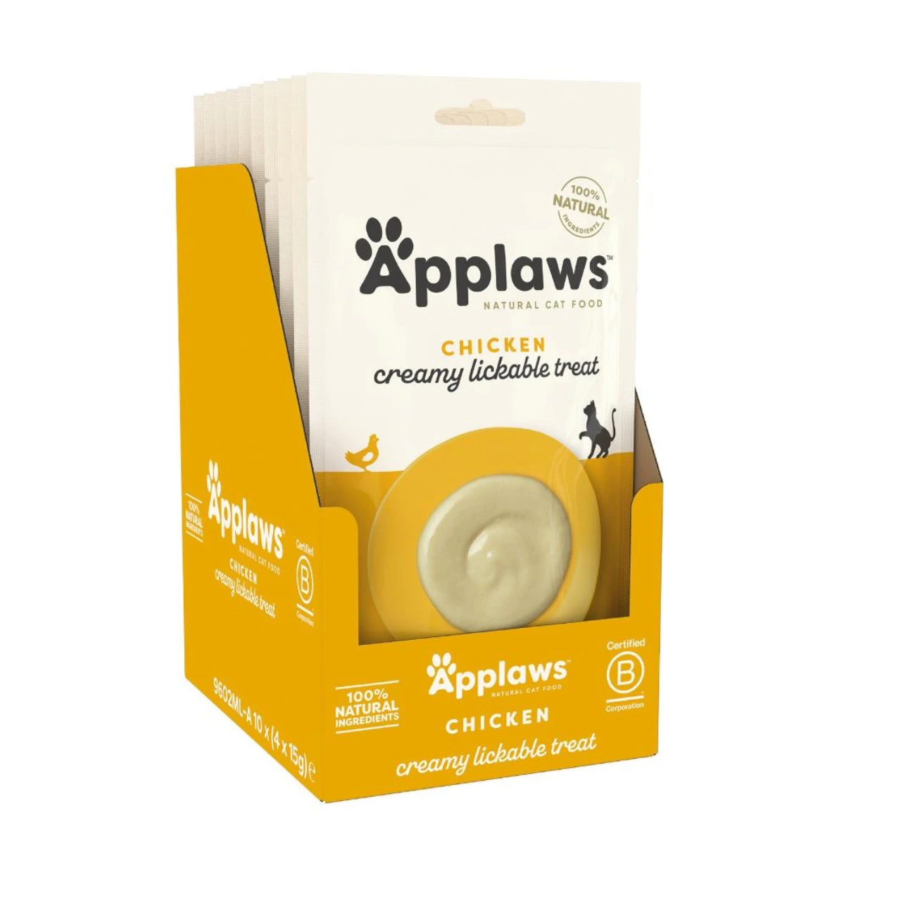 Applaws Chicken Creamy Lickable Treat kattesnack 4 x 15 g